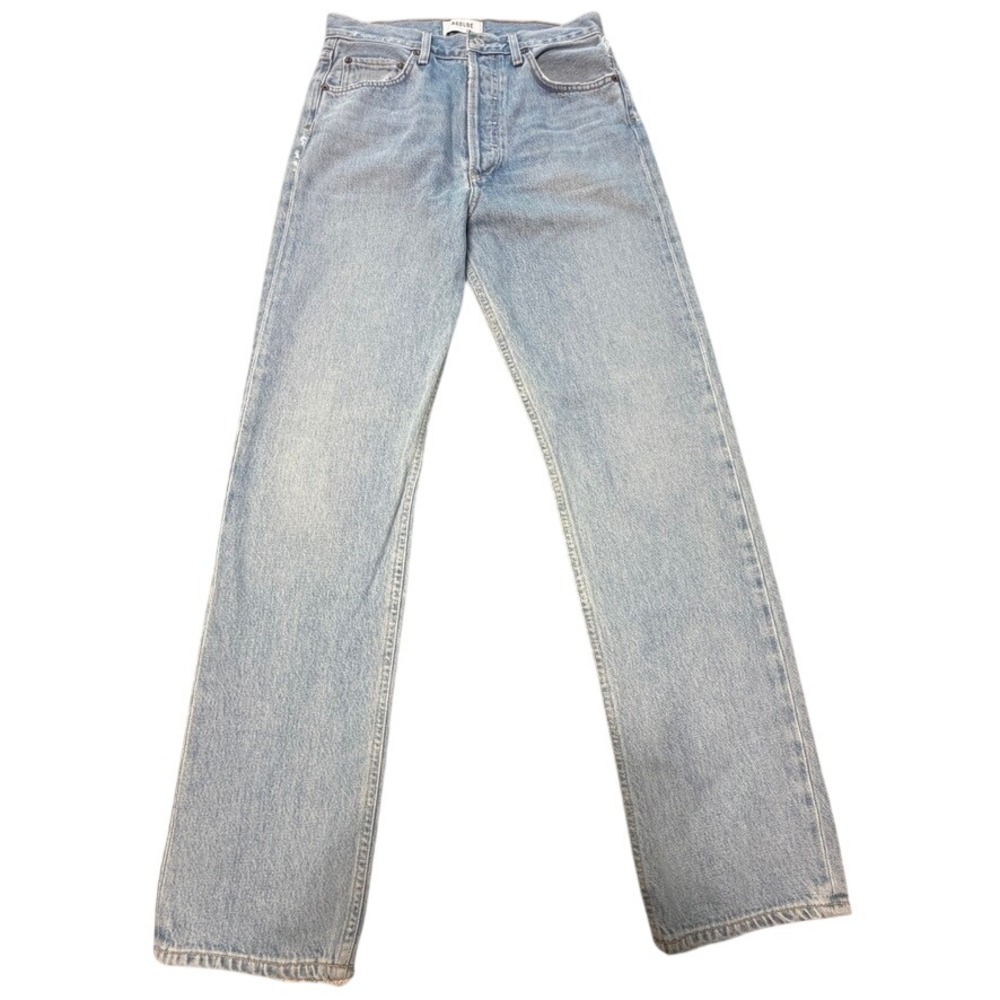 AGOLDE 90s Pinch Waist High Rise Straight Leg Jeans Light Wash 26 A154D-1141